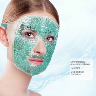 Gel Ice Pack Facial Mask For Hot/Cold Therapy, Sleep Eye Mask With Ice Bag, Ice Pack For Eyes Set Gift