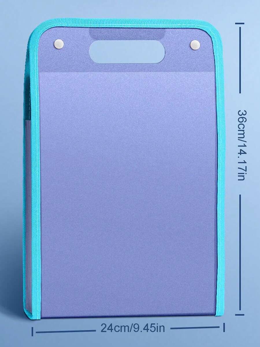 Accordion Style Portable Document Folder, Large Capacity File Bag With