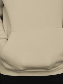Men Hoodies - Màu be - Xem 5