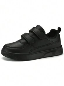 1pair Children's Sports Shoes For Boys & Girls Low-Cut Skateboarding Shoes For School & Daily Wear - Black - View 4