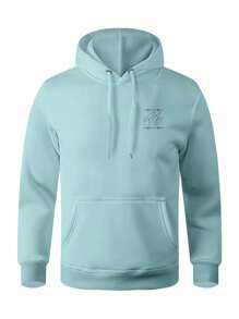 Men Hoodies - 淺藍色 - 查看 1