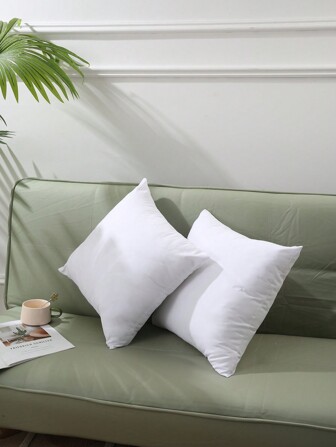 2 Pièces De Taies D'oreiller Blanches, Sans Remplissage, Housse De Coussin Décorative Moderne Pour La Maison