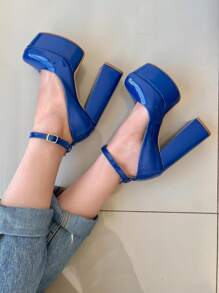 Women Pumps - Royal Blue - View 4