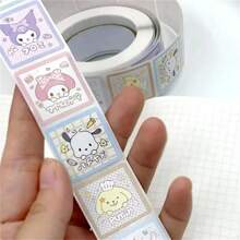 Sanrio 500Pcs/Roll Sticker Kawaii  Hello  Cartoon Kitty Cat Kids Reward Stickers Gift Decoration Decals Toys(Some Parts May Be Random)