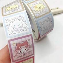 Sanrio 500Pcs/Roll Sticker Kawaii  Hello  Cartoon Kitty Cat Kids Reward Stickers Gift Decoration Decals Toys(Some Parts May Be Random)