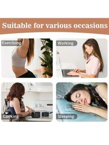 全臉提拉睡眠帶,臉頰下巴帶狀面膜繃帶,薄款臉部按摩帶,可重複使用且透氣 - 杏色 - 查看 6