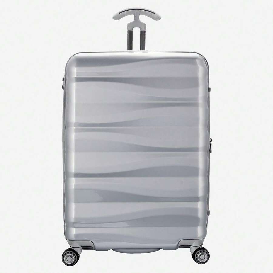 Edinburgh Large Checked Hard Shell Spinner Luggage SHEIN USA