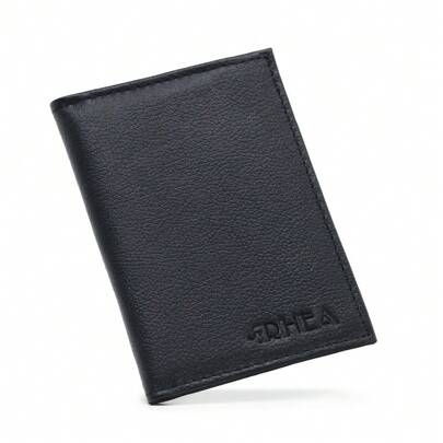 Porta Documentos Masculino Carteira Couro Cabe RG CNH Com Reparticoes Cartoes E Plasticos Internos