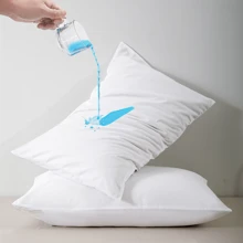 1pc Zippered Waterproof Pillow Cover, Oil-Resistant Breathable Knitted Pillow Protector For Bed Sleeping Pillowcase