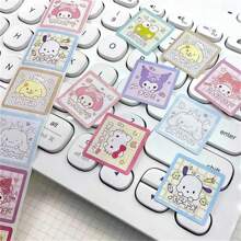 Sanrio 500Pcs/Roll Sticker Kawaii  Hello  Cartoon Kitty Cat Kids Reward Stickers Gift Decoration Decals Toys(Some Parts May Be Random)
