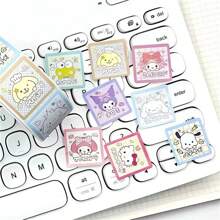 Sanrio 500Pcs/Roll Sticker Kawaii  Hello  Cartoon Kitty Cat Kids Reward Stickers Gift Decoration Decals Toys(Some Parts May Be Random)