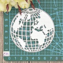 1PC Earth Globe Metal Cutting Dies Stencils For DIY Scrapbooking Album Card Making Paper Crafts