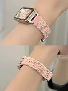 1pc Nylon Woven Elastic Adjustable Watch Band, Suitable For Band 9/8/7/6/Pro, Honor Band 7/6, With NFC