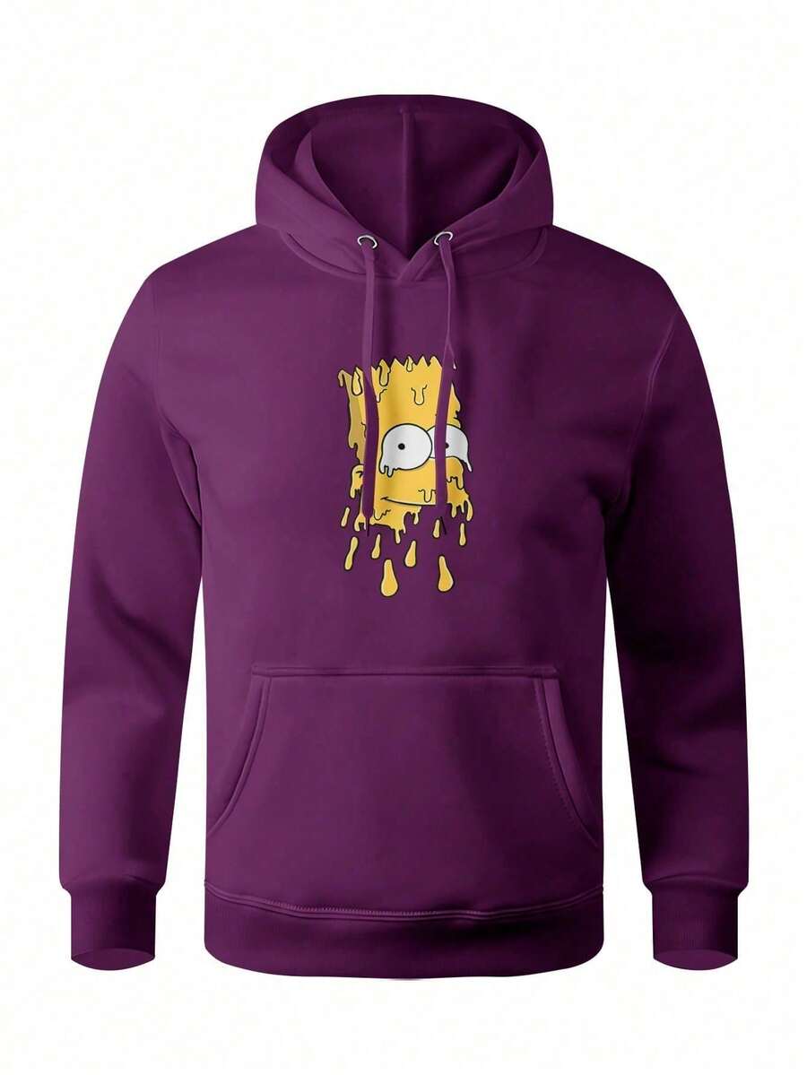 Men Hoodies - Màu tím - Xem 1
