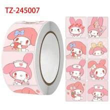 Sanrio 500Pcs/Roll Sticker Kawaii  Hello  Cartoon Kitty Cat Kids Reward Stickers Gift Decoration Decals Toys(Some Parts May Be Random)