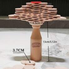 Stack-It Game Balance Bottle Challenge Party Interactive Table Game For Multiple Players, Drinking Game For Gathering - Apricot - View 4