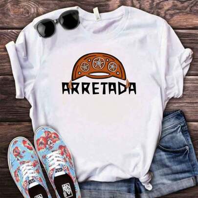 T-shirt blusa camiseta feminina estampa Arretada nordestina Babylook 2024