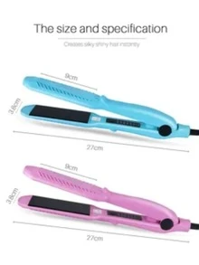 Plancha plana de cerámica lisa y recta, resultados rápidos, estilos suaves, Plancha para alisar el cabello de una manera fácil y sencilla de usar - Multicolor - Ver 1