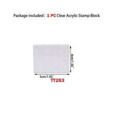CYFUN DESIGN 1/9Pcs DIY Transparent Seal Stamp Block For DIY Scrapbooking Clear Photo Album Decorative Back To School,Back To School,School Supplies