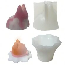 1pc Diy Cartoon Cute Jelly Pudding Silicone Mold - Suitable For Making Mousse Cake And Pudding - Translucent - View 9