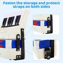 Acordeón de niños, 17 llaves, 8 bajos, acordeón para niños, acordeón de piano con correa de transporte ajustable, acordeón para adultos y niños de 3 años, regalo de instrumentos musicales de Ziehamonikar