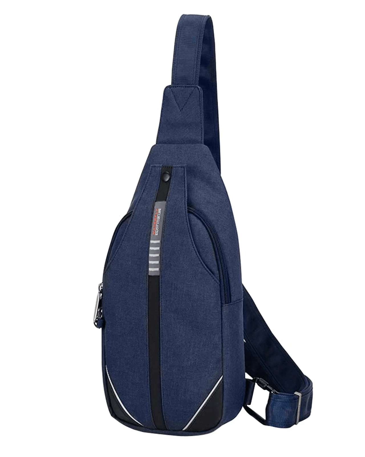 WATERFLY Crossbody Sling Bag Men Women Anti Theft Backpack For Traveling Chest Shoulder Bag - 藍色 - 查看 1
