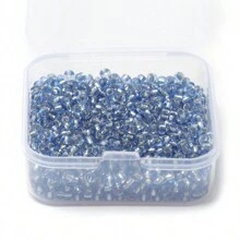 3mm日本玻璃種子珠銀線中空玻璃珠管種子珠小工藝銀線顏色珠，適用於珠寶製作DIY手鐲項鍊配件腰飾耳環DIY工藝 - 3mm Glass Beads - 查看 16