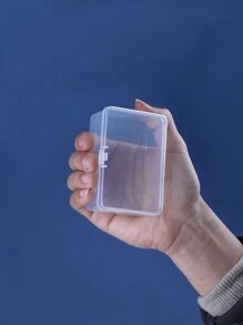 1 pieza Caja de almacenamiento de papelería transparente - transparente - Ver 9