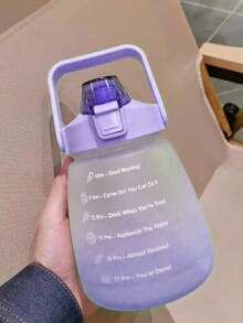 Botella de agua motivacional, vaso motivador estilo humedo 1,3 litros - Morado - Ver 7