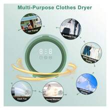 Portable Clothes Dryer Electric Multifunctional Clothe Dryer Heated Foldable Drying Rack Airer With Timer UV Sterilization Compact Clothes Dryer Machine For Apartments RV Travel - Multicolor - View 5