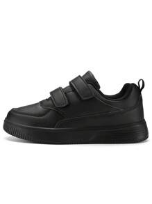 1pair Children's Sports Shoes For Boys & Girls Low-Cut Skateboarding Shoes For School & Daily Wear - Black - View 3