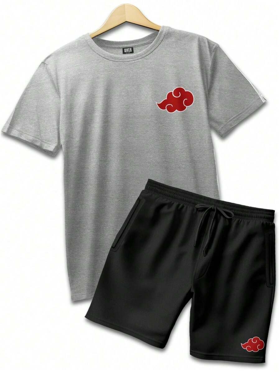 Men T-Shirts - 淺灰色 - 查看 1