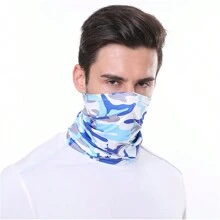 1pc Summer Outdoor Sunscreen Neck Gaiter, Multifunctional Magic Headband, Breathable Scarf, Cycling Face Mask, Quick-Drying - Multicolor - View 6