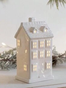 1件浪漫陶瓷房屋装饰品，家居点缀，适用于客厅、酒店、度假屋、情人节装饰 - 白色 - 查看 5