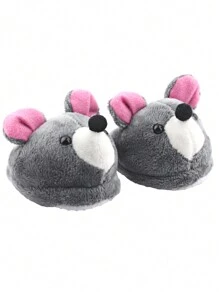 1 件可爱动物印花毛绒玩偶拖鞋，迷你玩具拖鞋，适合 18 英寸美国玩偶和其他玩偶配件，适合婴儿和女孩的生日礼物 - 彩色 - 查看 13