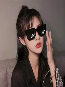 1 Miếng Khảm Kính Buổi tiệc Đạo cụ chụp ảnh gian hàng Vui mặt trời Kính Cho đám cưới Buổi tiệc , Phù rể - màu đen - Xem 6