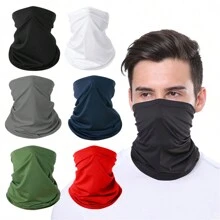 1pc Summer Outdoor Sunscreen Neck Gaiter, Multifunctional Magic Headband, Breathable Scarf, Cycling Face Mask, Quick-Drying - Multicolor - View 8