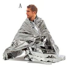 1入組戶外緊急睡袋,保暖和生存救援保暖毯信封袋,可抵擋紫外線和緊急工具 - 銀色 - 查看 8