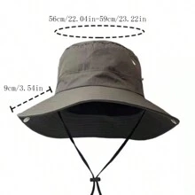 1 pièce Chapeau d'été multicolore d'extérieur unisexe, chapeau respirant et anti-soleil pour la pêche, la randonnée, les voyages, chapeau de cowboy décontracté. Chapeau de soleil d'été pour homme, convient pour les activités de plein air estivales comme la randonnée et la pêche
