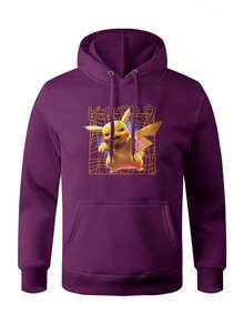 Men Hoodies - Màu tím - Xem 1