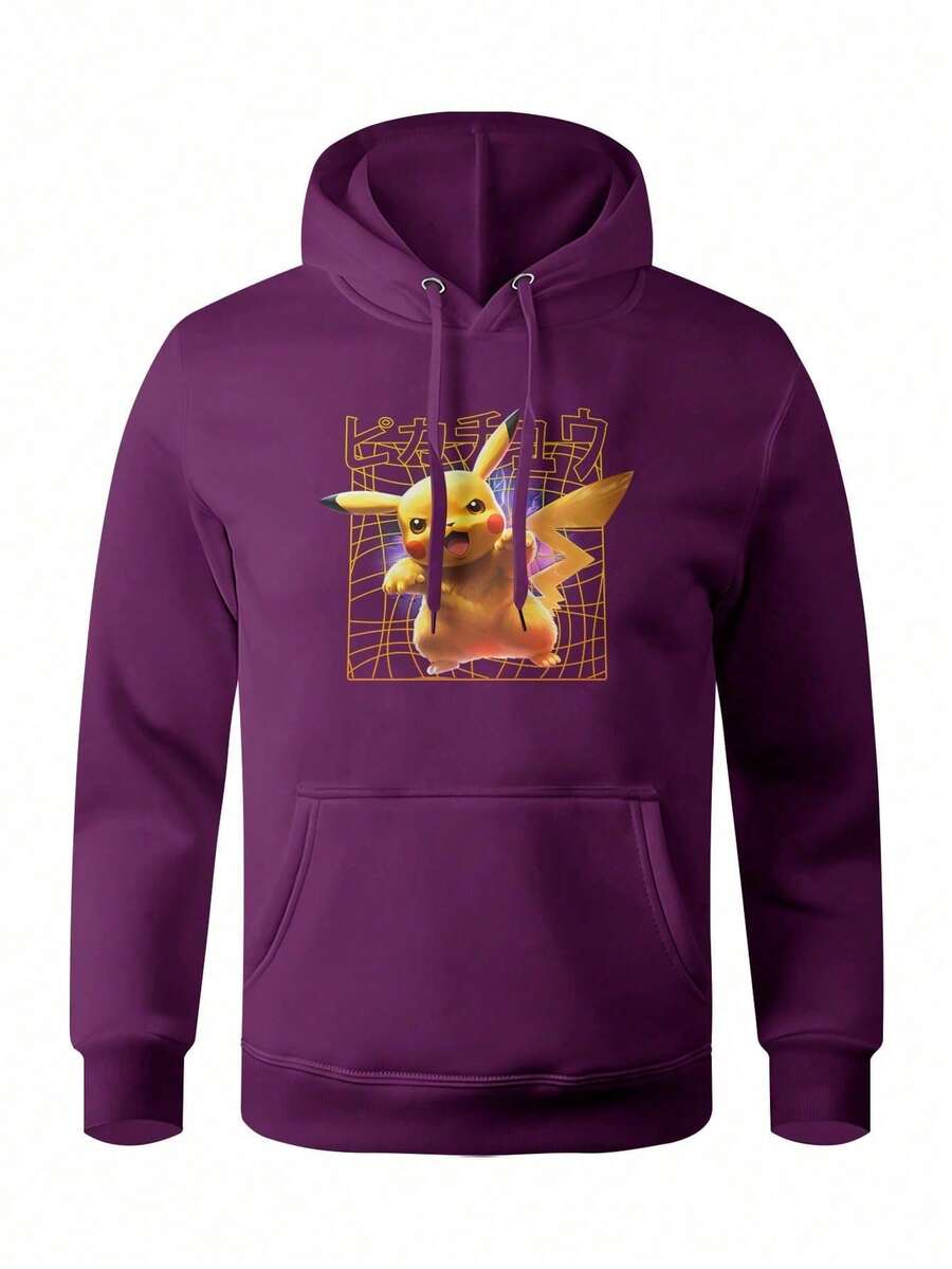 Men Hoodies - Màu tím - Xem 1