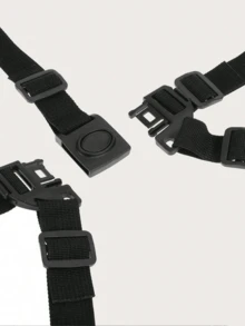 1pc Baby Stroller/Child Cart Five Point Harness, High Chair 5-Point Harness - Black - View 3