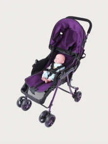 1pc Baby Stroller/Child Cart Five Point Harness, High Chair 5-Point Harness - Black - View 2