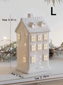 1件浪漫陶瓷房屋装饰品，家居点缀，适用于客厅、酒店、度假屋、情人节装饰 - 白色 - 查看 8