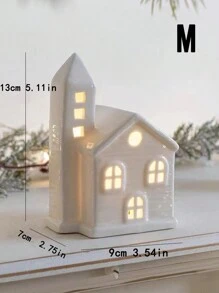 1件浪漫陶瓷房屋装饰品，家居点缀，适用于客厅、酒店、度假屋、情人节装饰 - 白色 - 查看 7