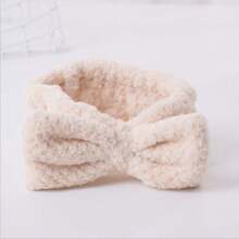 1 Miếng Đàn hồi Flannel Bowknot Dây buộc tóc Đối với Trang điểm , Mặt Rửa , Phòng tắm Sử dụng - Nhiều màu - Xem 6