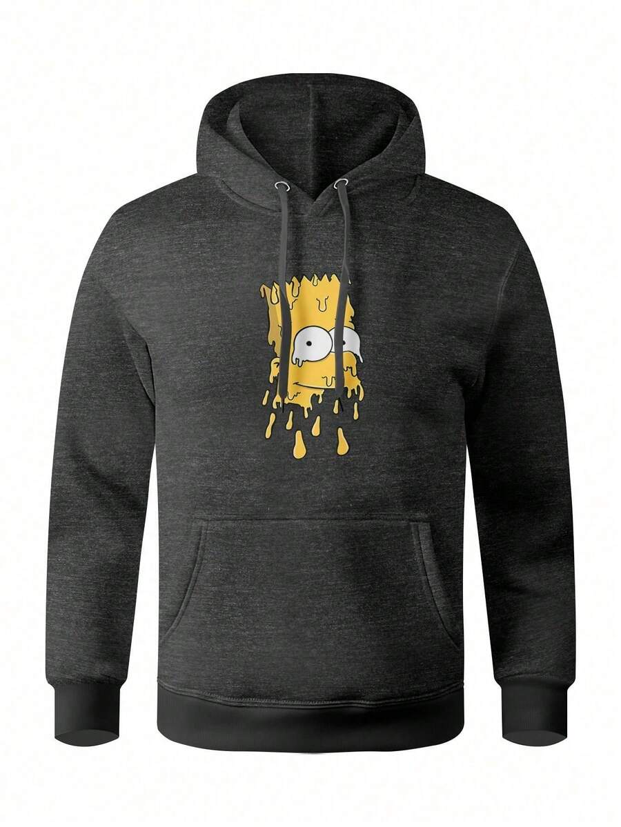 Men Hoodies - Màu xám đen - Xem 1