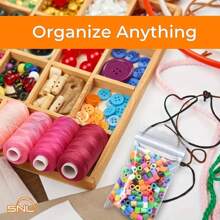 100入組/pack 多尺寸增厚8股透明自封袋,pe材質製成,可重複使用,適合零食、種子、珠寶首飾、服裝與配件包裝等用途 - 無色 - 查看 4