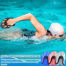 1pair Swimming Hand Paddles With Adjustable Straps, Swimming Equipment For Women Men, Swimming Fins For Training, Practical Swimming Paddles - Black - View 5