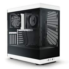 HYTE Y40 - Modern Aesthetic Panoramic Tempered Glass Mid-Tower ATX Computer Gaming PC Case With PCIE 4.0 Riser Cable Included - White/Black - 黑與白 - 查看 1